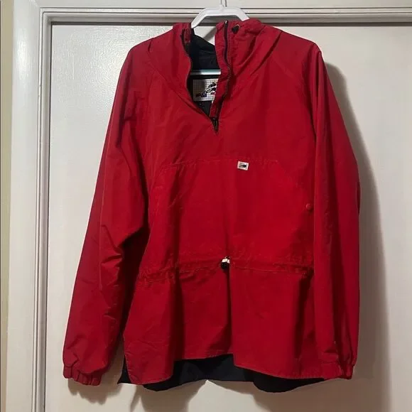 Vintage added dimensions by Alpine, designs, Red Hooded Windbreaker Jacket - Picture 2 of 5